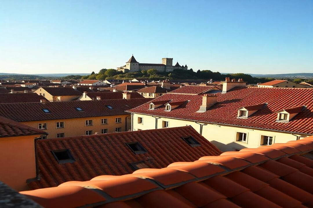 Ensemble de toitures réalisées à Carcassonne